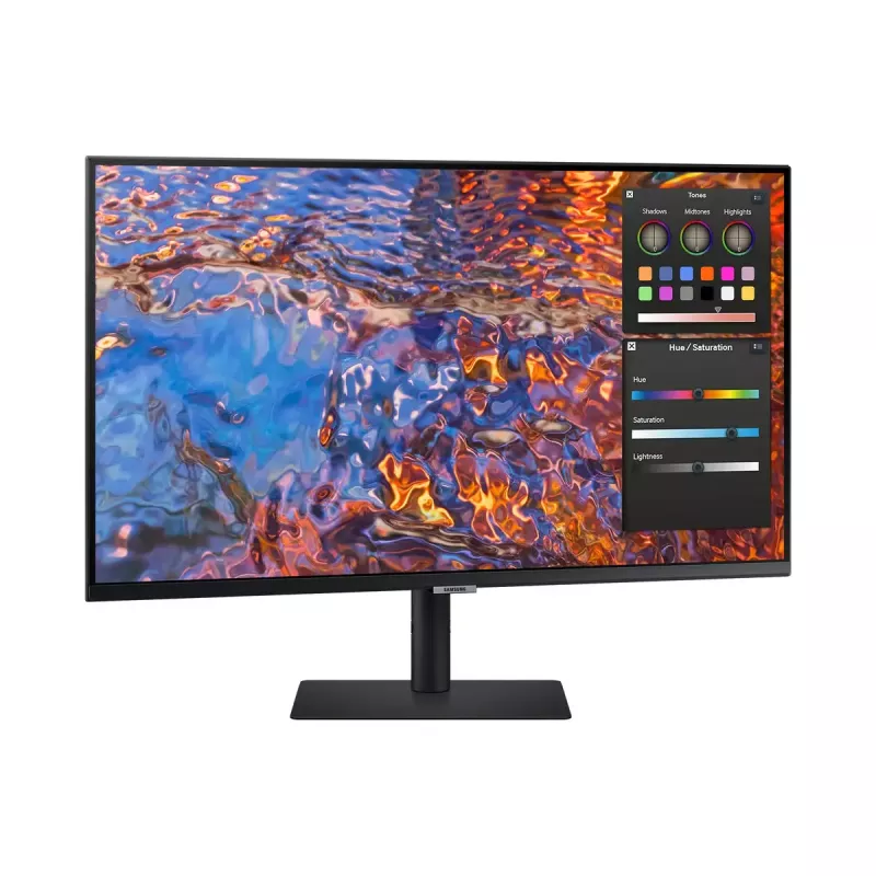 Samsung S80PB monitors 32 collas 4K Ultra HD LED IPS 3840 x 2160, 5 ms, 178° skata leņķis, USB centrmezgls, VESA, augstuma regulēšana