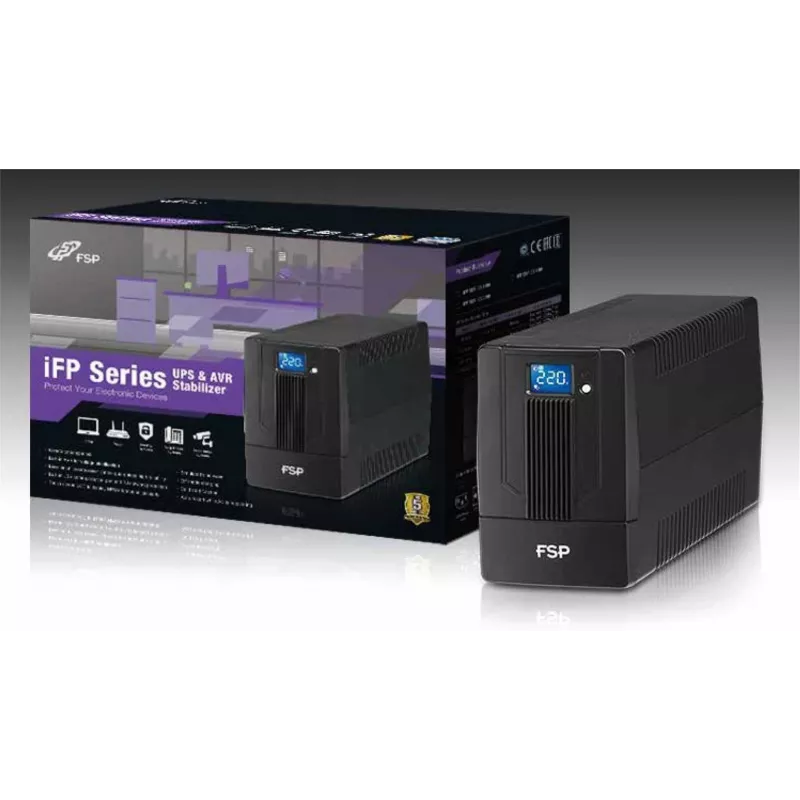 FSP iFP 1500 nepārtrauktās barošanas avots (UPS) Line-Interactive 1,5 kVA 900 W 2 maiņstrāvas kontaktligzdas(-u)