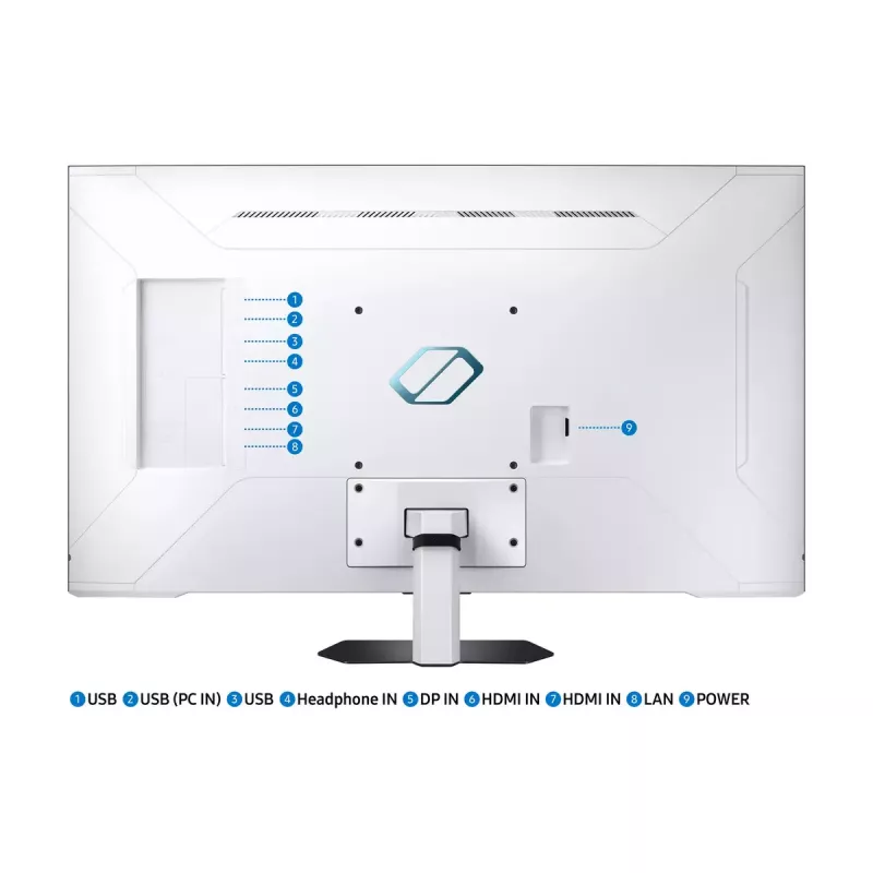 Samsung S43CG700NU datora monitors 109,2 cm (43 colli) 3840 x 2160 pikseļi 4K Ultra HD LED Melns, Balts