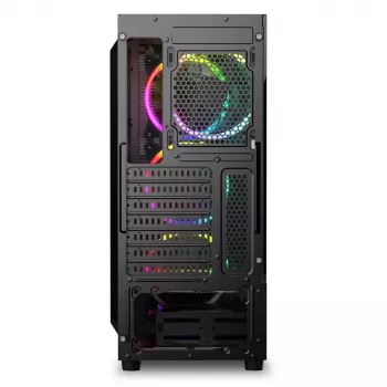 PC korpuss Sharkoon RGB Wave Desktop Melns