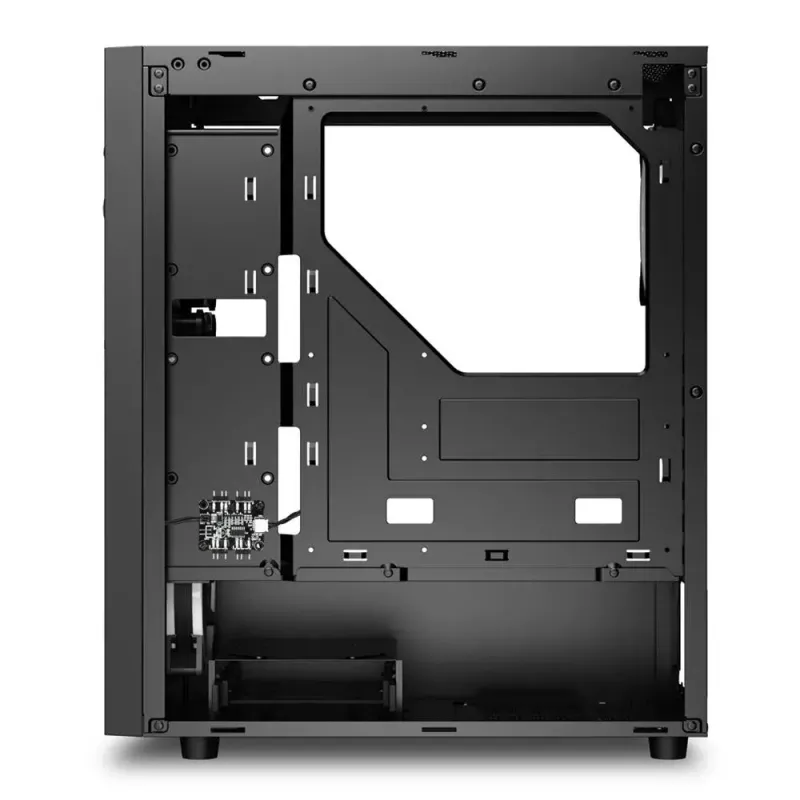 PC korpuss Sharkoon RGB Wave Desktop Melns