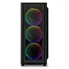 PC korpuss Sharkoon RGB Wave Desktop Melns