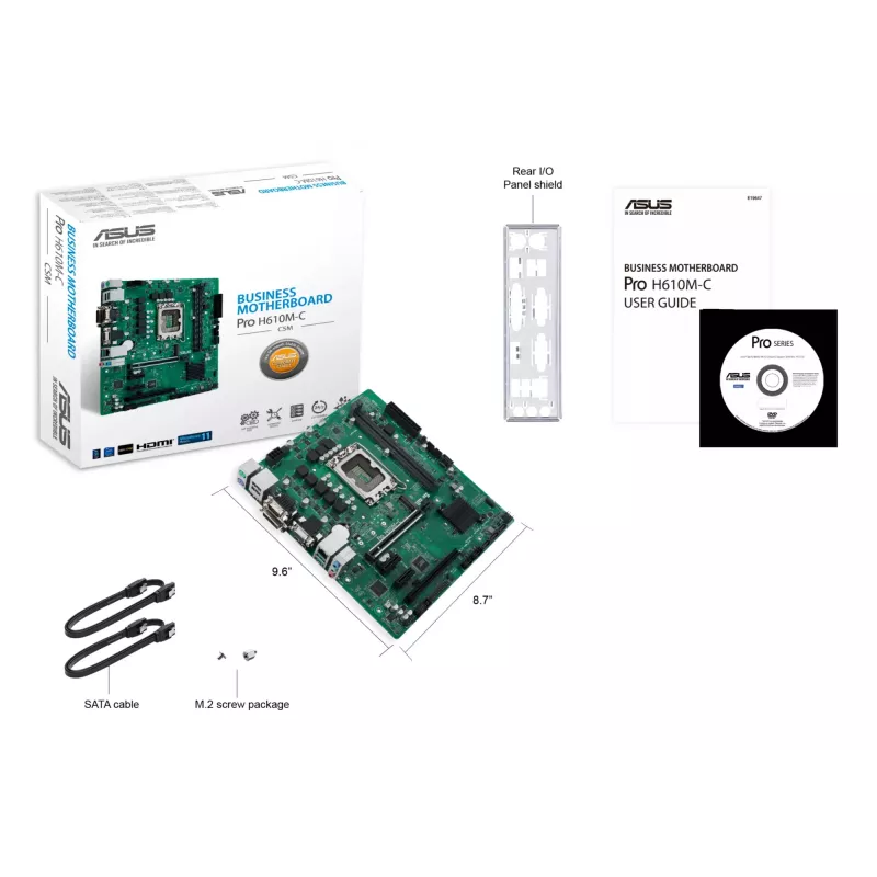 Mātesplate ASUS Pro H610M-C-CSM Intel H610 LGA 1700 micro ATX