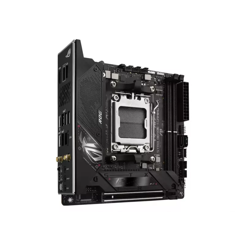 Mātesplate ASUS ROG STRIX B650E-I GAMING WIFI mini ITX — AMD B650, Socket AM5, DDR5, 2x M.2, Wi‑Fi 6E, 2.5Gb LAN
