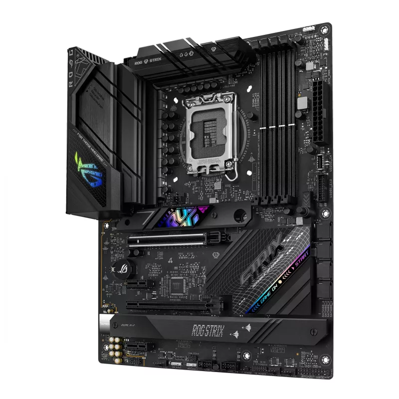 Mātesplate ASUS ROG STRIX B760-F GAMING WIFI — Intel B760, LGA 1700, ATX, DDR5, 4 DIMM, Wi‑Fi 6E, 2.5Gb LAN