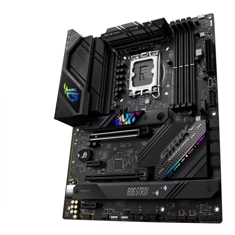 Mātesplate ASUS ROG STRIX B760-F GAMING WIFI — Intel B760, LGA 1700, ATX, DDR5, 4 DIMM, Wi‑Fi 6E, 2.5Gb LAN