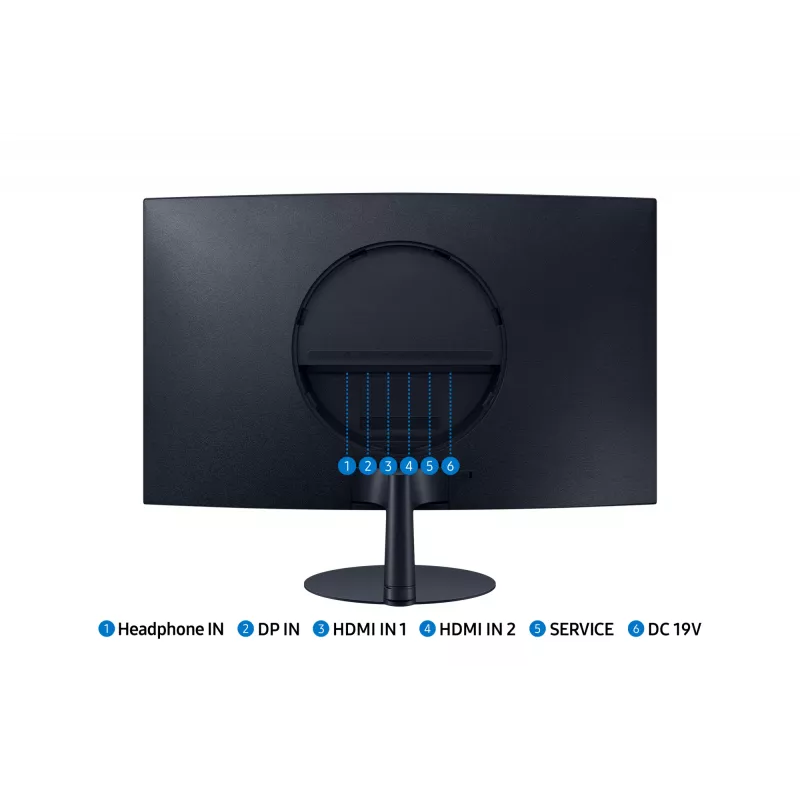 Samsung S39C datora monitors 68,6 cm (27 collas) 1920 x 1080 pikseļi Full HD LED melns