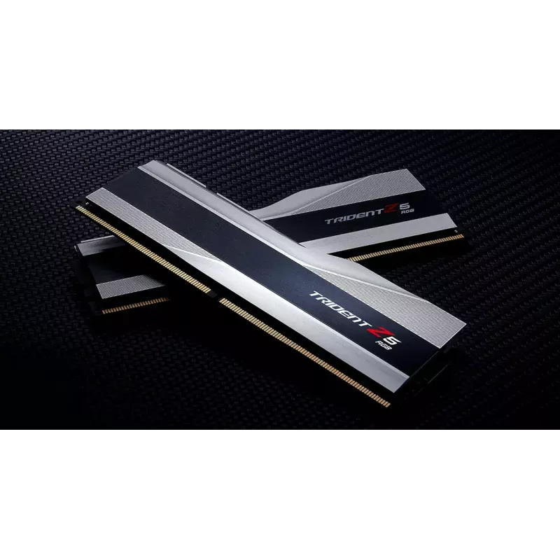 DIMM 32 GB DDR5-6400 (2x 16 GB) Dual-Kit, Arbeitsspeicher silber, F5-6400J3239G16GX2-TZ5RS, Trident Z5 RGB, INTEL XMP