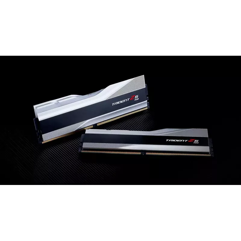 DIMM 32 GB DDR5-6400 (2x 16 GB) Dual-Kit, Arbeitsspeicher silber, F5-6400J3239G16GX2-TZ5RS, Trident Z5 RGB, INTEL XMP