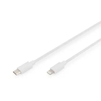 Uzlādes kabelis USB-C - Lightning Digitus Data DB-600109-010-W
