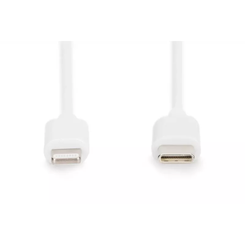 Uzlādes kabelis USB-C - Lightning Digitus Data DB-600109-010-W