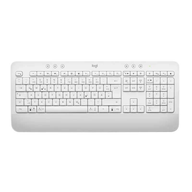 LOGITECH Signature K650 bezvadu tastatūra - pelēkbalta - vācu QWERTZ