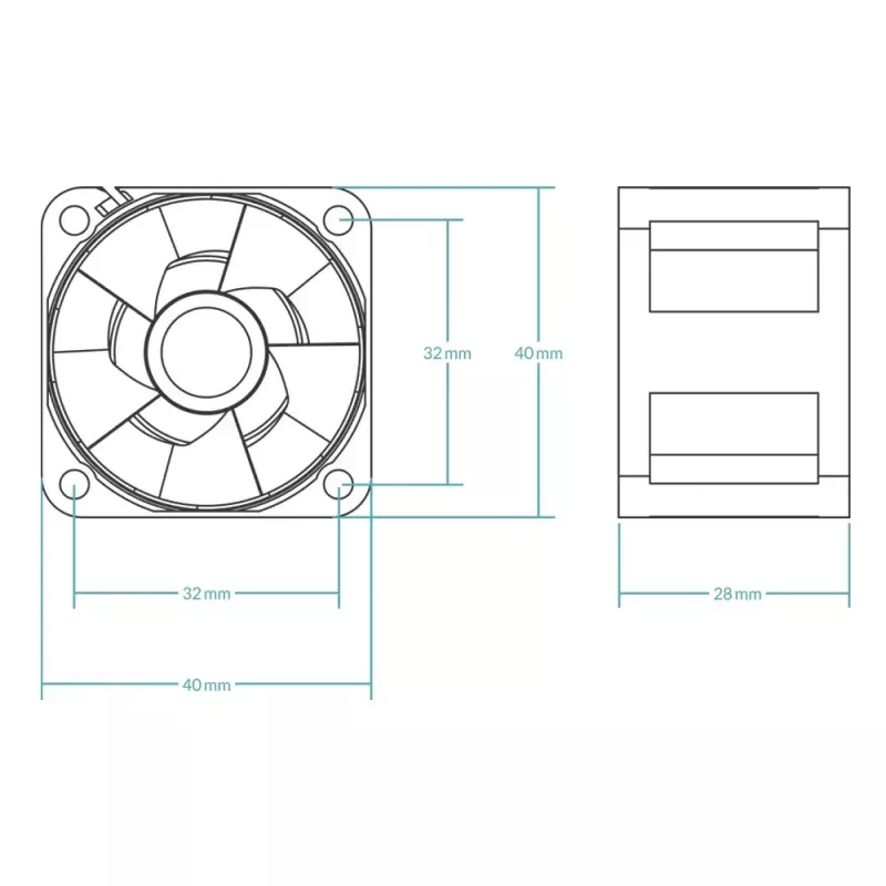 ARCTIC S4028-15K - 40 mm servera ventilators