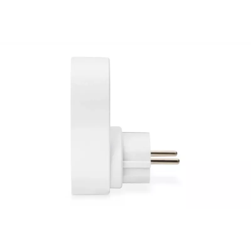 DIGITUS Strāvas adapteris ar 2 USB pieslēgvietām 250V, 50 Hz, USB: 5V, 2.1A, balta / pelēka