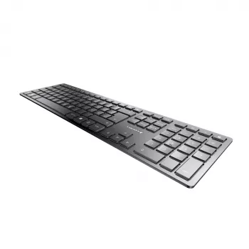 CHERRY KW 9100 plāns klaviatūra Universāla RF bezvadu + Bluetooth QWERTZ vācu Melna