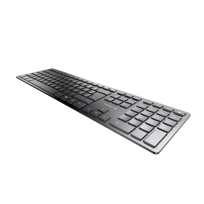CHERRY KW 9100 plāns klaviatūra Universāla RF bezvadu + Bluetooth QWERTZ vācu Melna