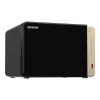 QNAP TS-664 NAS Tornis Intel® Celeron® N5095 8 GB DDR4 0 TB QNAP QTS Melns, Bronza