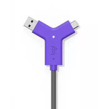 LOGITECH Swytch - Centrmezgls - 2 x HDMI + 1 x Superspeed USB + 2 x USB-C - Galddators