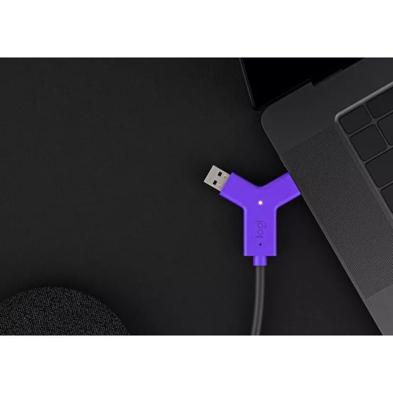 LOGITECH Swytch - Centrmezgls - 2 x HDMI + 1 x Superspeed USB + 2 x USB-C - Galddators