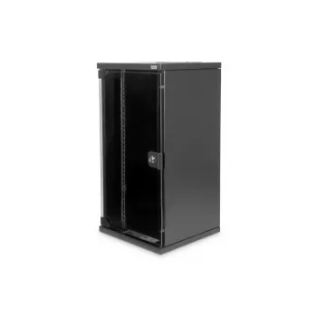 DIGITUS Wall Mounting Cabinet 254mm (10in) - 312x300 mm (WxD) Melns