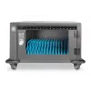 DIGITUS uzlādes skapis, 16 uzlādes vietām, 14 collas, melns 384 x 550 x 375 mm, elektr. slēdzene, iekļ. USB, ventilators