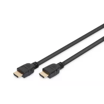 DIGITUS HDMI Ultra High Speed savienojuma kabelis, tips A M/M, 1m ar Ethernet, UHD 8K 60p, melns