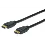 DIGITUS HDMI High Speed savienojuma kabelis, tips A vīr./vīr., 1 m ar Ethernet, Ultra HD 60p, zelts melns