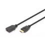 DIGITUS HDMI High Speed pagarinātāja kabelis, tips A M/F, 3m ar Ethernet, Ultra HD 24p, zelta melns