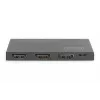 DIGITUS Ultra plāns HDMI sadalītājs, 1x2, 4K/60Hz HDR, HDCP 2.2, 18 Gbps, ar Micro USB barošanu