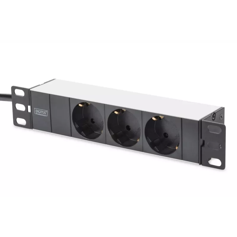 DIGITUS Network Set 10in-9U 312x300mm cabinet shelf PDU 8port patchpanel