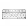LOGITECH Minimālistiska Bezvadu Apgaismota Tastatūra - MX KEYS MINI - Gaiši Pelēka - Qwertz Deutsch