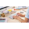 LOGITECH Minimālistiska Bezvadu Apgaismota Tastatūra - MX KEYS MINI - Gaiši Pelēka - Qwertz Deutsch