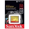 SanDisk Extreme CompactFlash karte ar 32 GB ietilpību, lasīšanas ātrumu līdz 120 MB/s un rakstīšanas ātrumu līdz 85 MB/s. Video veiktspējas garantija VPG-20.