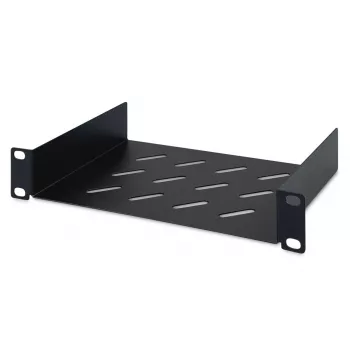 DIGITUS fiksēts plaukts 254 mm (10 collas) 1U 44x254x150 mm, krāsa melna (RAL 9005)