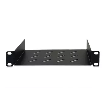 DIGITUS fiksēts plaukts 254 mm (10 collas) 1U 44x254x150 mm, krāsa melna (RAL 9005)
