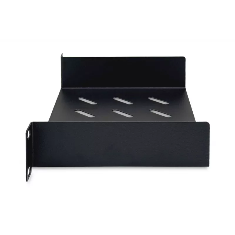DIGITUS fiksēts plaukts 254 mm (10 collas) 1U 44x254x150 mm, krāsa melna (RAL 9005)