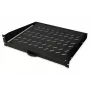 DIGITUS 2U izvelkamais plaukts skapjiem no 450 mm dziļuma 88x483x352 mm, līdz 30 kg, melns (RAL 9005)