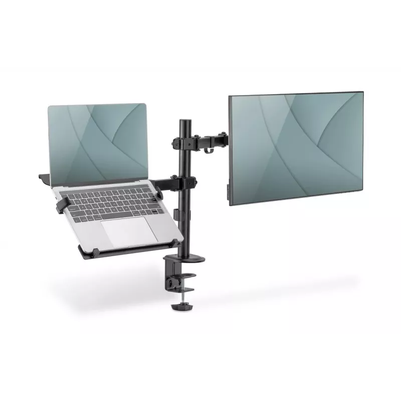 DIGITUS Monitora svira ar klēpjdatora paliktni 17-32 inch, 9 kg. Maks. – skavas vai starpsienas stiprinājums