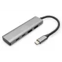 DIGITUS USB-C 4 pieslēgvietu HUB 2x USB-A + 2x USB-C Gen2