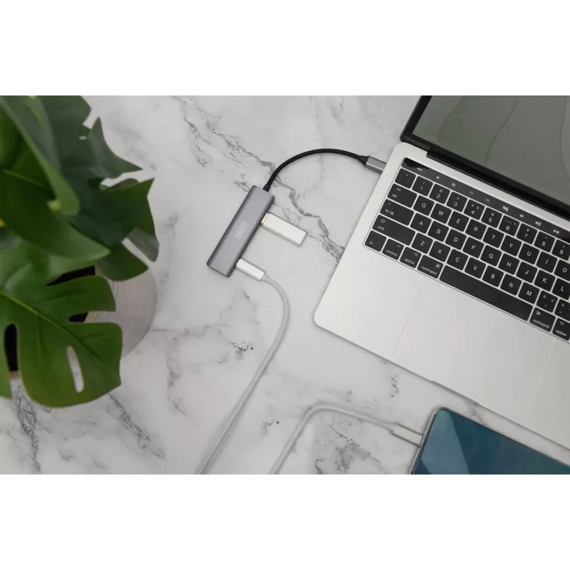 DIGITUS USB-C 4 pieslēgvietu HUB 2x USB-A + 2x USB-C Gen2