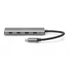 DIGITUS USB-C 4 portu centrmezgls, 4x USB-C 3.1 Gen1, 5 Gbps