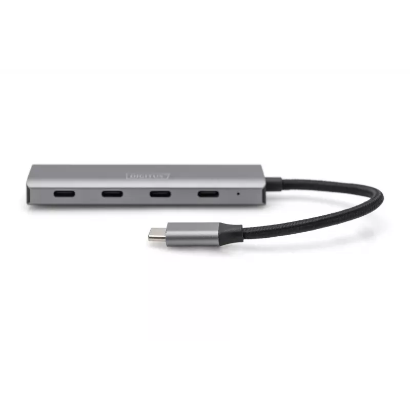 DIGITUS USB-C 4 portu centrmezgls, 4x USB-C 3.1 Gen1, 5 Gbps
