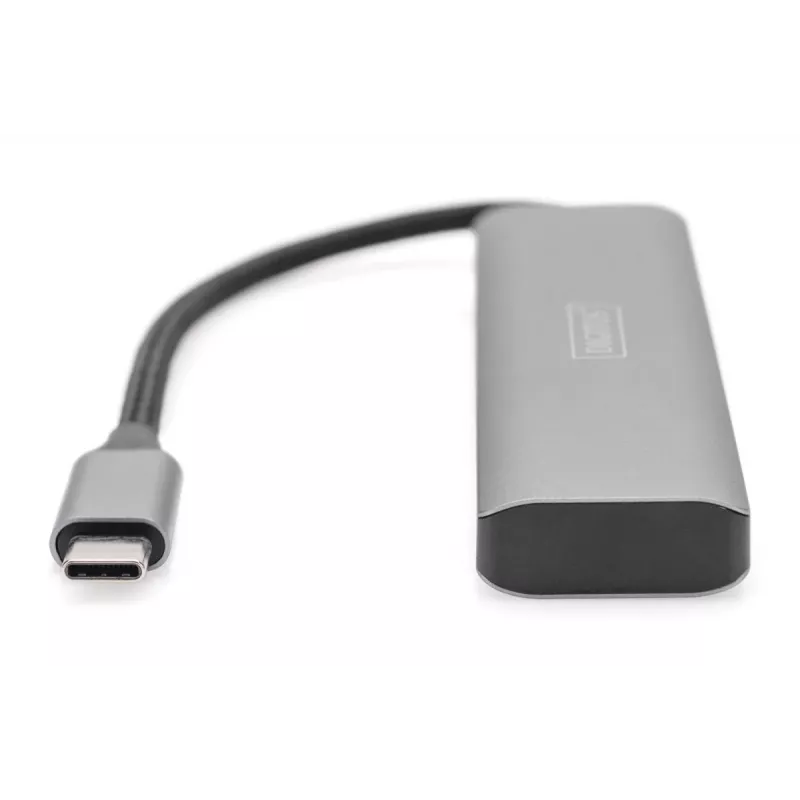 DIGITUS USB-C 4 portu centrmezgls, 4x USB-C 3.1 Gen1, 5 Gbps