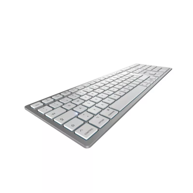 CHERRY KW 9100 plāns FOR MAC tastatūra Universāla USB + Bluetooth QWERTZ Vācu Sudraba