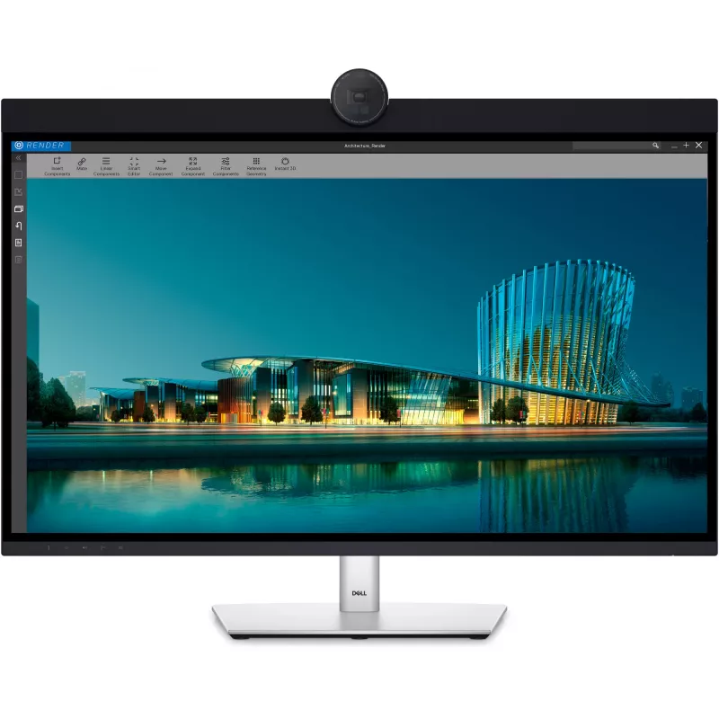 DELL UltraSharp U3224KBA datora monitors 80 cm (31,5 collas) 6144 x 3456 pikseļi 6K Ultra HD LCD Melns, Sudrabs