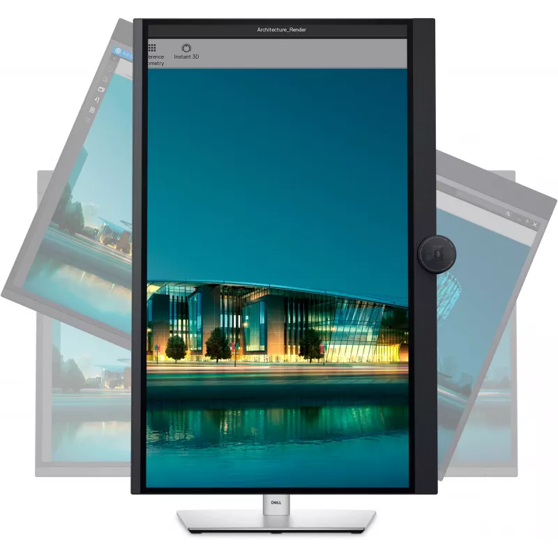 DELL UltraSharp U3224KBA datora monitors 80 cm (31,5 collas) 6144 x 3456 pikseļi 6K Ultra HD LCD Melns, Sudrabs