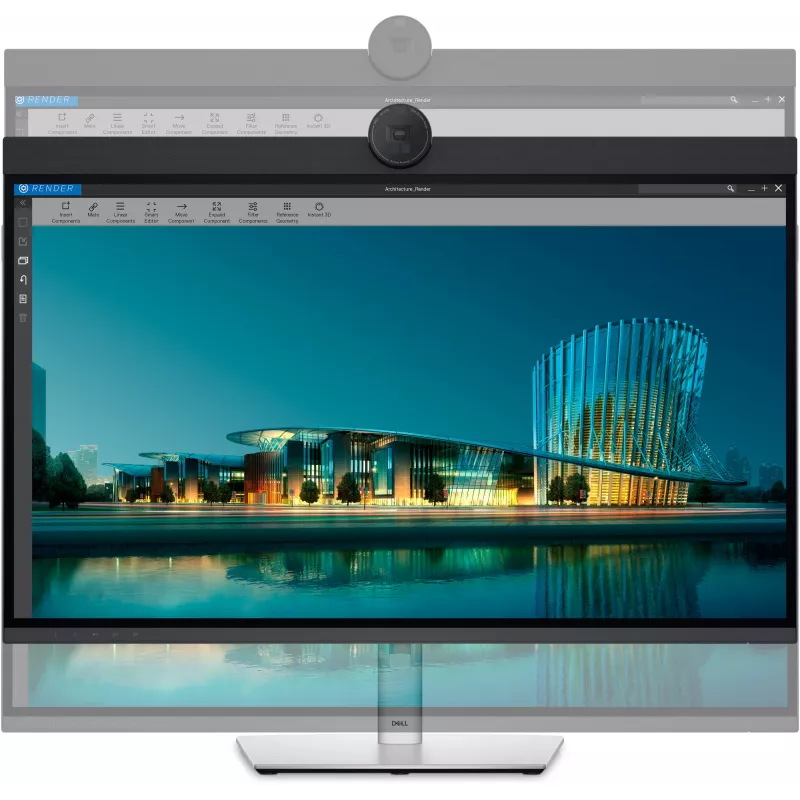 DELL UltraSharp U3224KBA datora monitors 80 cm (31,5 collas) 6144 x 3456 pikseļi 6K Ultra HD LCD Melns, Sudrabs