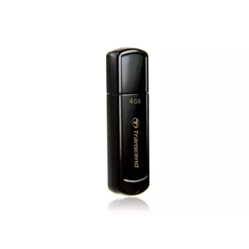 TRANSCEND Jetflash 350 - 4GB USB zibatmiņa - USB 2.0 - Melns