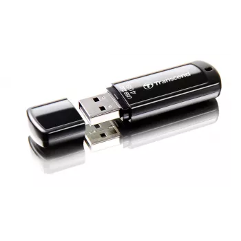 TRANSCEND Jetflash 350 - 4GB USB zibatmiņa - USB 2.0 - Melns