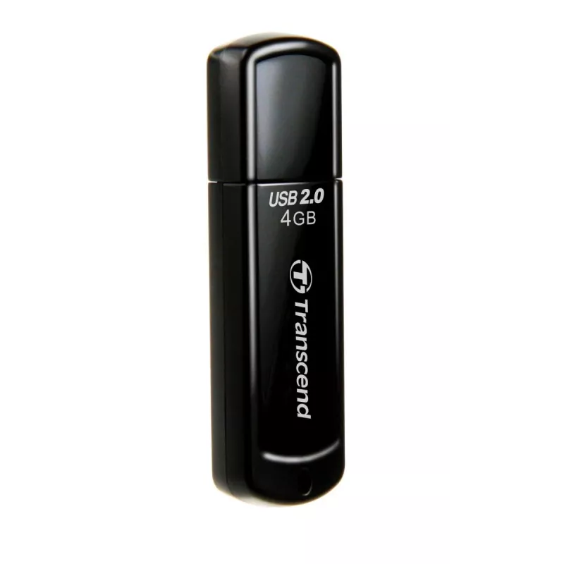 TRANSCEND Jetflash 350 - 4GB USB zibatmiņa - USB 2.0 - Melns